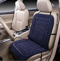 GAOFEI 12V Plush Heated Seat Cushion with High/Low/Off Temperature Control, Blue