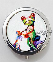 BlackKey Frog 3-Compartment Decorative Pocket Gift Box Case Organizer for Pill, Color 1 -2049