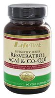 Lifetime Resveratrol Acai & Coq10 Veg, 60 Count