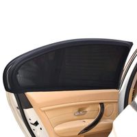 REACHS Car Sun Shade Vehicle Side Window for Baby Women Kid Pet Breathable Mesh Sun Shield in The Back Seat from UV Rays Fits Most SUVs and Cars - 2PCS (Rear Side Window Shade)