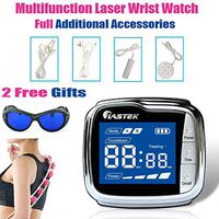LASTEK Cold Laser Therapy Wrist Watch 650nm Semiconductor LLLT Acupuncture Watch Helps to Cure Diabetes, Hypertension,Lower Blood Pressure for Tinnitus Hearing Loss Ringing Ear, Research Backed