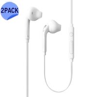 Headphones/Earphones/Earbuds, (2 Pack) Sobrilli 3.5mm Aux Wired in-Ear Headphones with Mic and Remote Control Compatible with Galaxy S9 S8 S7 S6 S5 S4 Edge + Note 4 5 6 7 8 9 and More Android Devices