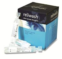 Reliance Medical 901 Sterile Saline Eyewash 20 mL Ampoules, Plastic (Pack of 25)
