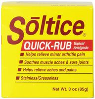 Soltice Quick Rub Topical Pain Reliever, 3 Ounces