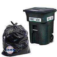 Dyno Products Online - 95-96 Gallon 1.5 Mil, Black Trash Bag 61"X 68" (25/Case)