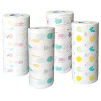 4 Roll Ultra Absorbent Kitchen Paper Towels, Duty Eco Friendly Household Cleaning Paper Rolls Wet Dry Usage Dish Rag 4