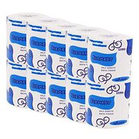 Tissues, Facial Tissue, 10 Roll Toilet Tissue Paper Degradable, Roll Paper, for Hand, Restaurant, Bathroom, Kitchen, White