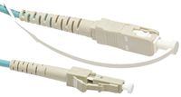 Fluke Networks NFK2-1SMPLX-LC Simplex Multimode Test Reference Cord for LC Adapter, 50 µm, 1 m Cable Length, SC/LC