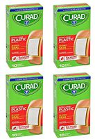 Extra-Large Sterile Individually Wrapped Plastic Bandages, 4-Sided Seal, 2x4 inches, 40-ct