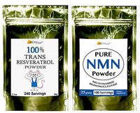 Resveratrol and NMN Powder Boosts NAD+ 60g Trans Resveratrol Powder Plus 25g NMN