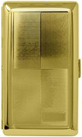 Gold Four Square (Full Pack 120s) Metal-Plated Cigarette Case & Stash Box