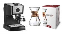 DeLonghi EC155M Manual Espresso Machine, Cappuccino Maker (Premium)