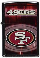 Zippo NFL San Francisco 49ers Street Chrome Pocket Lighter
