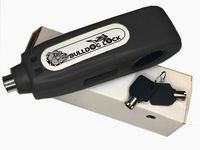 Bulldog Locker - Anti Theft Motorcycle Lock A Grip Throttle Brake Handlebar Lock to Secure Your Bike, Scooter, Moped ATV, Throttle Lock (Black)