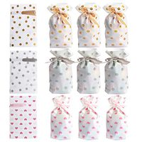 Ira Pollitt 36 Pcs Treat Bags Party Favor Bags with Drawstring Candy Bags Goodies Bags Food Storage Bags for Birthday Party Wedding Baby Shower Holiday Party, Snack Wrapping Wedding Gift Party Favor