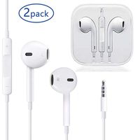 Wired Earbuds/Earphone/Headphone 3.5mm Jack 2 Pack Built-in Microphone& Volume Remote Control Noise Isolating High Sound Quality Stereo in-Ear Headset (2 Pack)