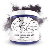 DMAE L-Bitartrate Powder | 125 Grams | Choline Supplement | Cholinergic | Nootropic Brain Booster | Supports Cognitive Function, Memory and Focus | Boosts Acetylcholine