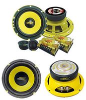 2) PYLE PLG6C 6.5" 400W 2 Way Car Component+ 2) 6.5" 600W Subwoofer Sub Speakers