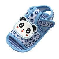 Baby Toddler Boys Cotton Sandals, ♥ Beyonds Hollow Out Printing Shoes, Soft Sole Anti-Slip Infant Summer Outdoor Shoes Newborn First Walker Crib Shoes Sneaker Loafers