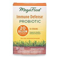 MegaFood, Immune Defense Probiotics, Shelf-Stable Dietary Supplement with 20 Billion CFU, 30 Servings (30 Capsules)