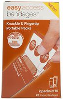 EasyCare Easy Access Bandages, Knuckle and Fingertip Fabric, 20 Count