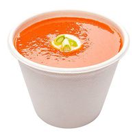 Bagasse Soup Cup, Soup Bowl - 15 oz - Durable All Natural, Biodegradable, Disposable Material - 100ct Box - Restaurantware