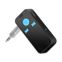 Bluetooth Receiver, Wireless Bluetooth Car Aux Receiver Headphones 3.5mm Jack Adapter with TF Card Slot, Portable Hands-Free Audio Car Kits Stereo System