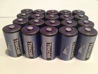 (20) 3.6 Volt 1/2 Aa Tekcell Lithium Wireless Adt Alarm Batteries