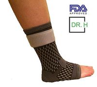 Dr H FDA Approved Ankle Sleeve/Ankle Brace Compression Foot Sleeve with Strap (Large)