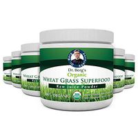 Dr. Berg's Wheat Grass Superfood Powder - Raw Juice Organic Ultra-Concentrated Rich in Vitamins & Nutrients - Chlorophyll & Trace Minerals - 60 Servings - Gluten Free Non GMO - 5.3 oz (6 Pack)