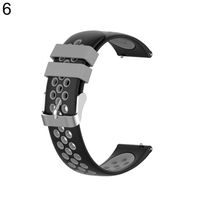 Bullker Compatible with Amazfit Bip/Amazfit Bip Lite Silicone Wristband Replacement Watch Band Strap for Women Men - Black + Grey