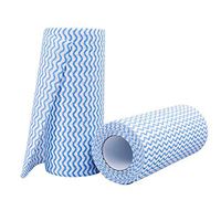 Hershii Disposable Cleaning Cloths Non-Woven Fabric Window Kitchen Dish Paper Towels Handy Wipes Household Supplies (2 Rolls /100pcs)