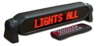 One Line Indoor Red LED Programmable Display Sign with Wireless Remote Control