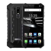Rugged Phones Unlocked,Ulefone Armor 6E IP68 Waterproof Cell Phone Android 9 Helio P70 4GB+64GB 6.2 inch 19:9 FHD+ 5000mAh Dual Camera Global Dual 4G Fingerprint+Face Unlocked NFC GPS+Glonass (Black)