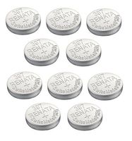 Renata Watch Battery Swiss Made Renata 397 or SR726SW Or AG2 1.5V (10 Batteries, 397 or SR 726 SW)