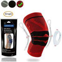 Lexniush Medical Grade Knee Brace Compression Sleeve - Best Knee Braces for Women & Men, Knee Sleeves Knee Support for Arthritis, Meniscus Tear, Joint Pain Relief & Sports Injury Recovery. Single