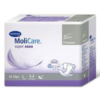 MoliCare Premium Slip Briefs, Super Plus, Large, Pack/30