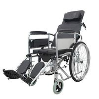 Full Reclining Manual Wheelchair,Lightweight Manual Wheelchair,Drive Sport Reclining Wheelchair,Full Reclining Wheelchair Seat with Elevating Leg Rests