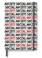 Social Anxiety - PU Leather A5 Bullet Dotted Journal Notebook - Mental Health Awareness