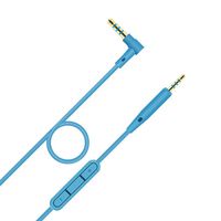 QC25 QC35 Cable Replacement Headphone Audio Cord with Inline Microphone Remote Control Compatible with Bose QuietComfort25/35/2, OE2/OE2i, Soundlink/SoundTrue Headphones (Blue with Mic)