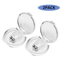 BSSZ Anti-snoring Nose Clip Silicone Magnetic snoring snoring Nasal Congestion Venting snoring can Relieve Nose Relaxation and Comfortable Sleep for Men and Women for 2 Sets