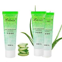 Organic Aloe Vera Gel - Hydrates & Heals Dry - Great for Face, Hair, Sunburn Relief, Dry Skin Hydration, for DIY Hand Wash Aloe Vera Gel, 3pc/13g