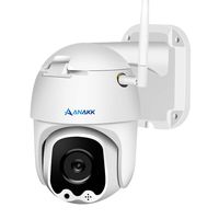 Anakk Wireless WiFi Security Camera 1080P Pan & Tilt Indoor & Outdoor IP66 Waterproof 2 Way Audio Night Vision Remote View Motion Detection Alert 32G SD Card Pre-Installed for Home & Business