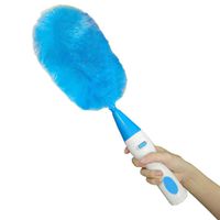 YYYHAN Microfiber Fluffy Duster, Extendable Duster for High Ceilings Attracts and Holds Dust Flexible Head Flexible Anti-Static Cobweb