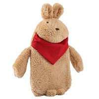 Yosooo Hot Water Bottle Bag with Soft Cute Rabbit Shape Cover Cushion Rubber Children Kids Toy Gift Menstrual Pain Relief(Brown Rabbit)