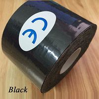 Chompunut Kinesio Taping Athletic Kinesiology Sport Taping Strapping Good Quality Football Knee Muscle Kinesio taping Strapping (Black)