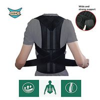 Adjustable Back Support Belt for Comfortable and Breathable Posture Appliance for Men and Women S-XXL (XXL)