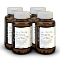 Triple Strength Raspberry Ketones - 1500mg x 720 Tablets (4 Bottles of 180 Tablets Each - 12 Months Supply) - 300% Strength of Normal Raspberry Ketones. SKU: RK3x4