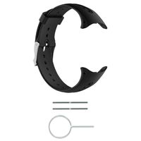 MOTONG Silicone Replacement Strap for Garmin Swim Watch (Silicone Black)