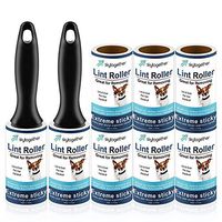 Lint Rollers for Pet Hair, Clothes, Furniture, Carpet, Couch, Extra Sticky Lint Remover, Travel Size Cat Dog Hair Lint Roll, 2 Handles+8 Roller Refills Pack, 64 Sheets/Roller (512 Sheets Total)